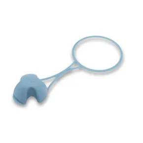 Floppy Deckel für die gesunde Flasche Fresh, grau-blau